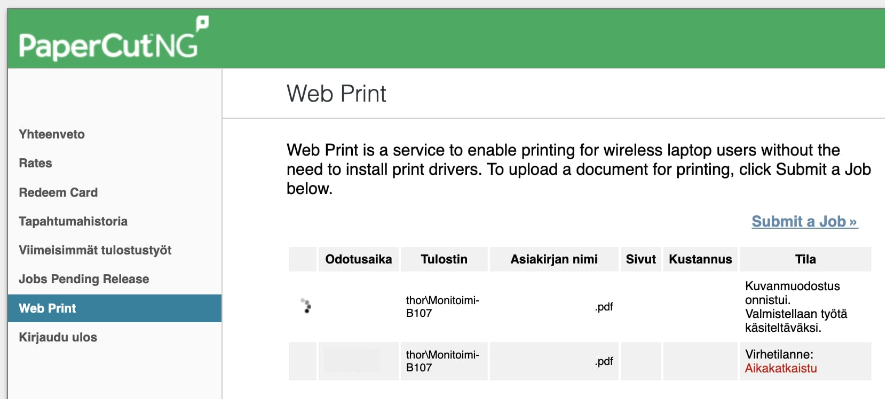 Printing in Eduroam network